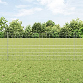Gartenzaunset Set aus 2 Feuerverzinkter Stahl 10 x 1 m Langlebig