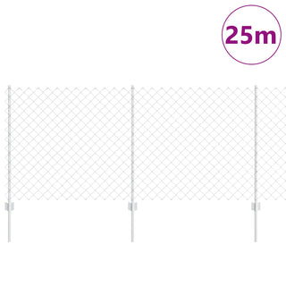 Gartenzaun Set 2er Set Verzinkter Stahl 25 x 1 m Langlebig
