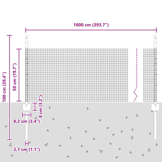Gartenzaunset Set aus 2 Verzinkter Stahl Groß Langlebig