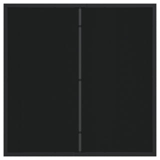 3-teiliges Garten-Essenset Schwarz Poly Rattan