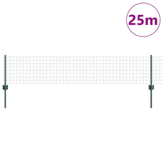 Gartenzaun Set Set von 2 Grün Stahl 25m x 0.4m Langlebig