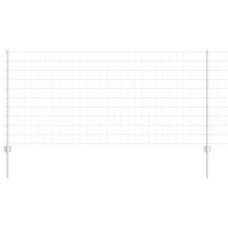 Gartenzaun-Set 2 Rollen Verzinkter Stahl 10 x 1 m Langlebig