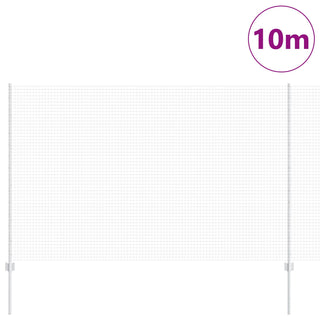 Gartenzaun-Set 2 Teile Verzinkter Stahl 10 x 1,5 m Robust