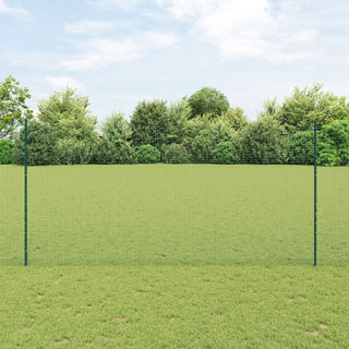 Gartenzaunset 2er Set Grün Metall 25 x 1,5 m Langlebig