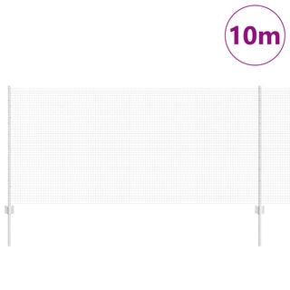 Gartenzaun-Set 2-teilig Verzinkter Stahl 10 x 1 m Langlebig