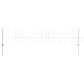 Set für Gartenzaun 2er Set Verzinkter Stahl 10 Meter lang