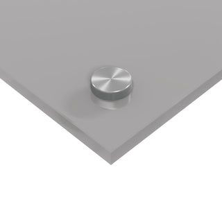 Küchenrückwand in Hellgrau, 100x60x0,6 cm, aus Sicherheitsglas