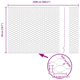 Gartenzaunset Set aus 2 Grau Metall Groß Langlebig Gartenzaun