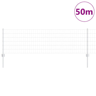 Gartenzaun Set Set aus 2 Feuerverzinkter Stahl 50 x 0.6 m Stabil