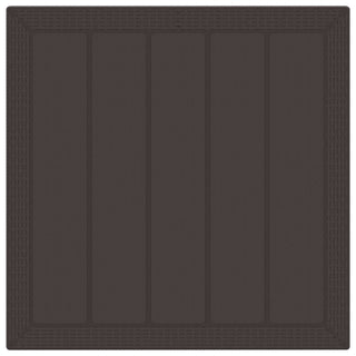 5-teiliges Garten Essset Braunes Poly Rattan