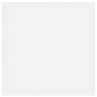 3-teiliges Garten Esstisch Set Weiß Poly Rattan