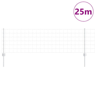 Gartenzaunset Set von 2 Verzinkter Stahl 25 x 0,6 m Robust