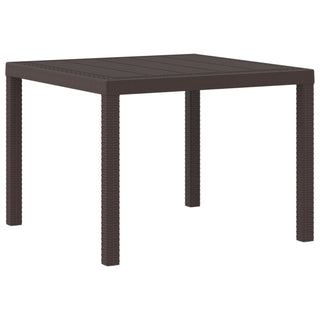 5-teiliges Garten Essset Braunes Poly Rattan