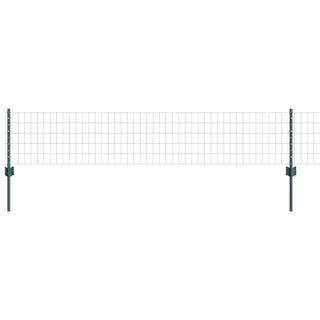 Gartenzaunpaneele Set 2 Stück Grün Pulverbeschichteter Stahl Groß