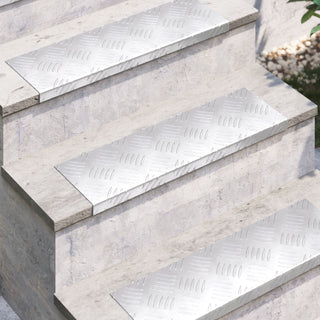 Aluminium Treppenstufen - 15er Pack, Rutschfest, 60x18 cm